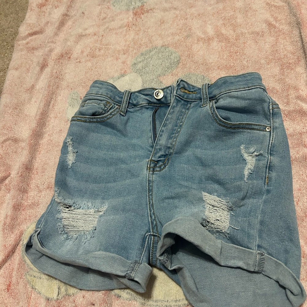Women's Distressed Denim Shorts